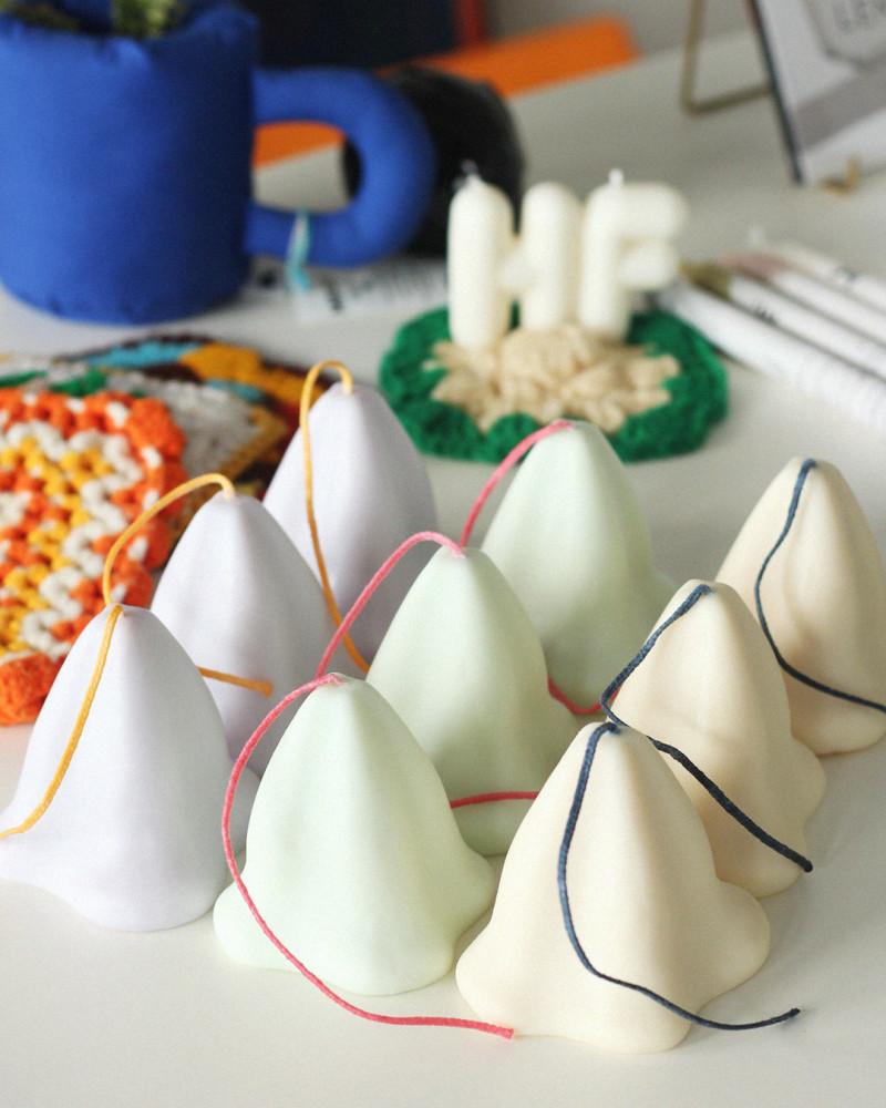 (homey flamingo) 오브제 디자인 캔들 플로우 (3scent)