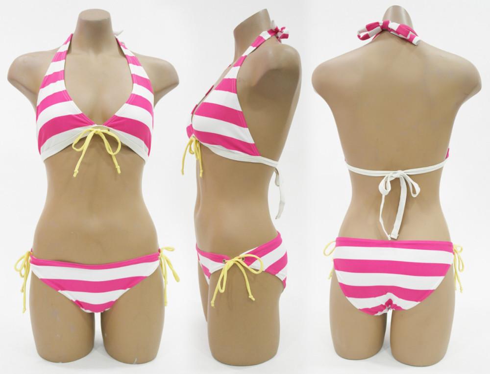 [아싸마켓] 핑크스트라이프,흰핑크두줄비키니,활동성비키니,비치볼비키니