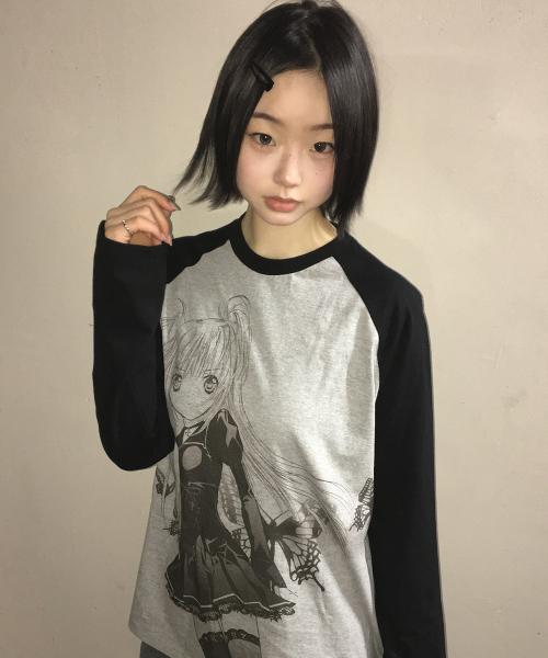 SHUGO CHARA! RAGLAN LONG SLEEVE(BLACK)