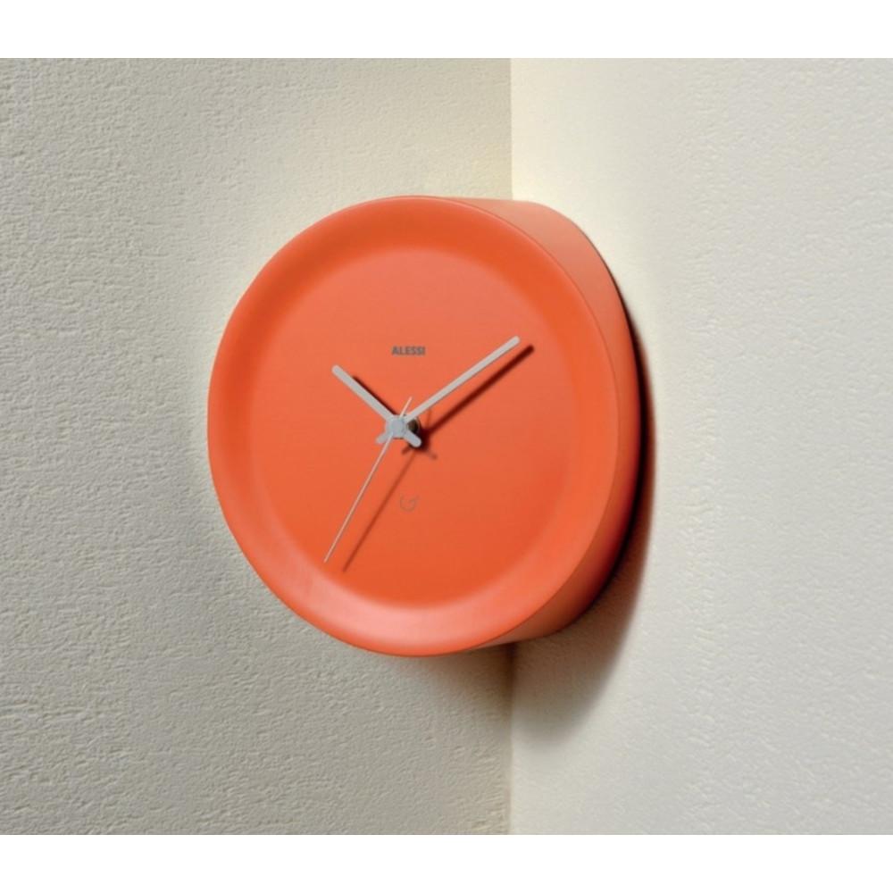 알레시 코너 오라 벽시계 오렌지 화이트 GIA20 GIA21W