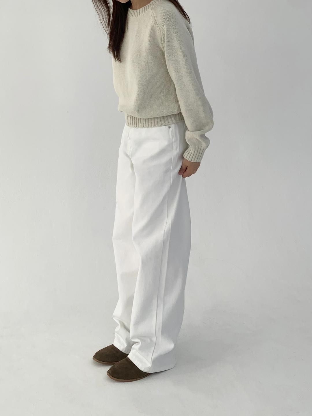 [BEST] 클린 코튼 팬츠 (white) | 면소재,  4계절추천