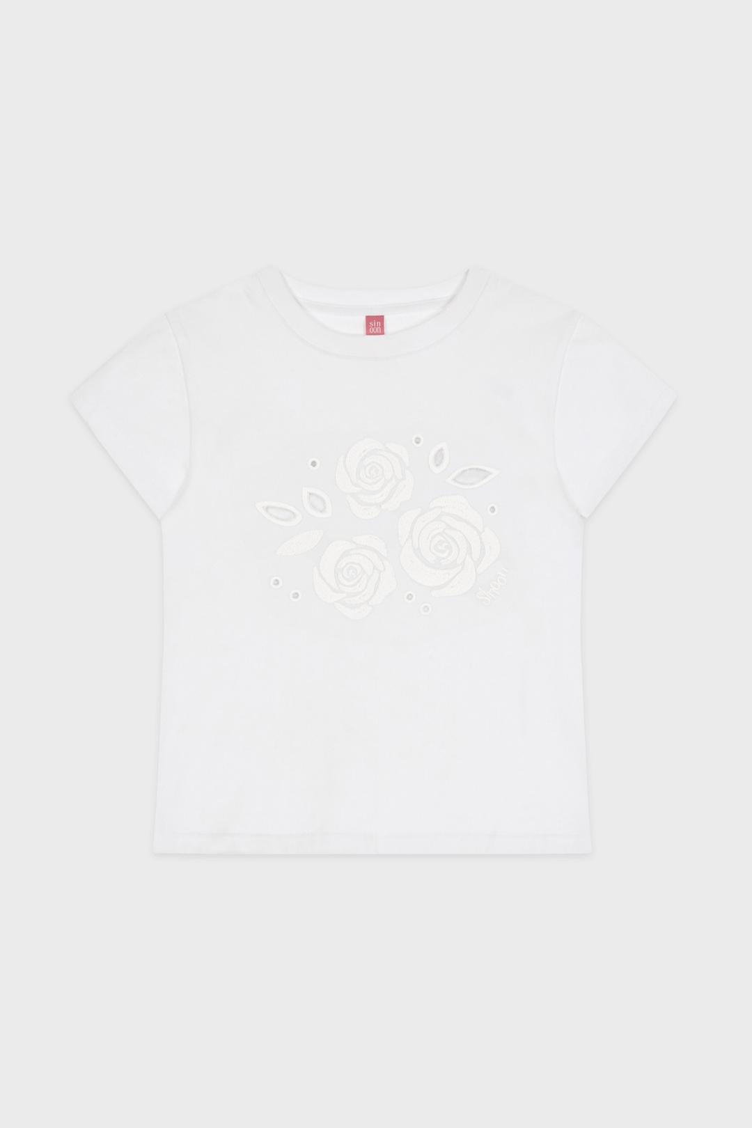 Rose Punching T-Shirt (White)