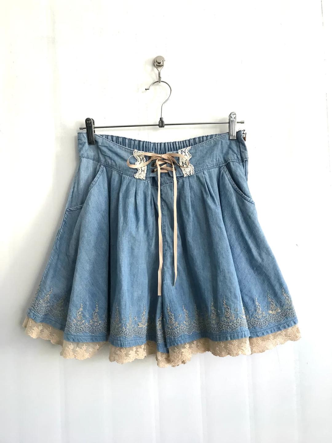 Axes femme fairy nerd denim pants  | 후루츠패밀리