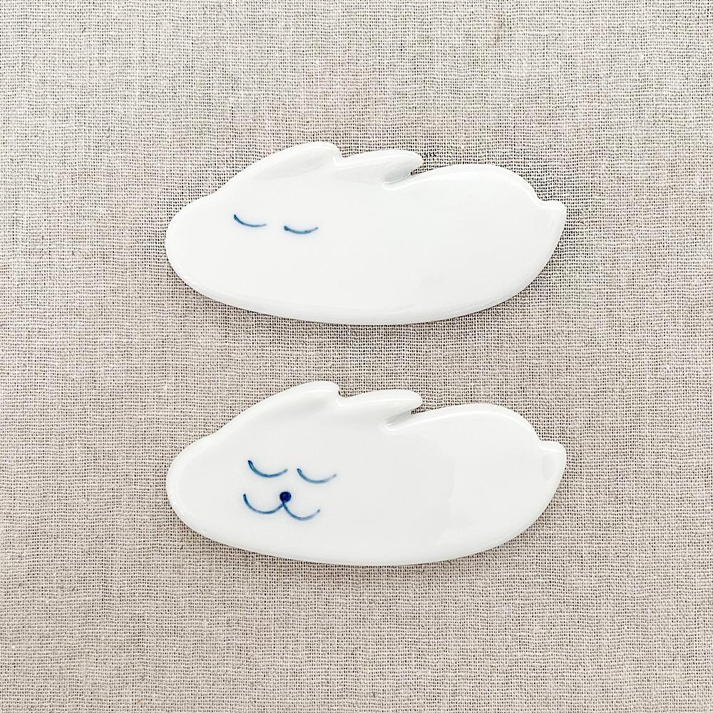 [희고희고] 토끼 수저 받침 답례품 선물