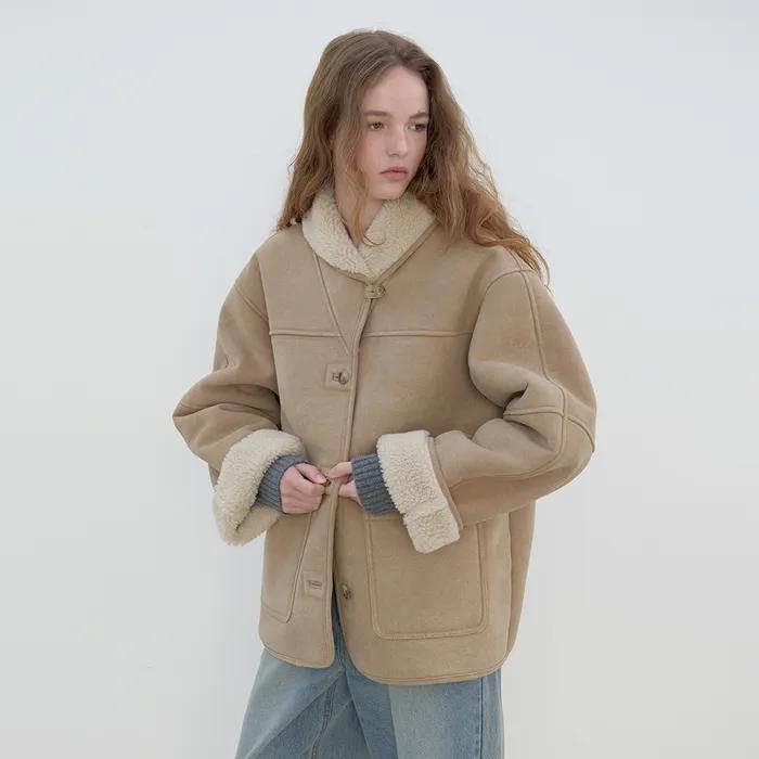 [2차/예약배송] Shearing mustang (beige)