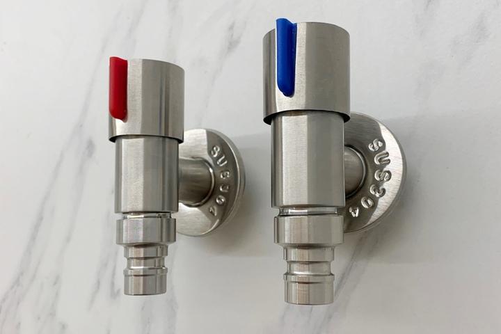 스텐 납작 세탁기 수도꼭지 커플링꼭지 베란다 세탁꼭지