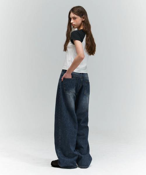 BTB : WAVE WASHING JEANS [BLUE MINUIT CORE]