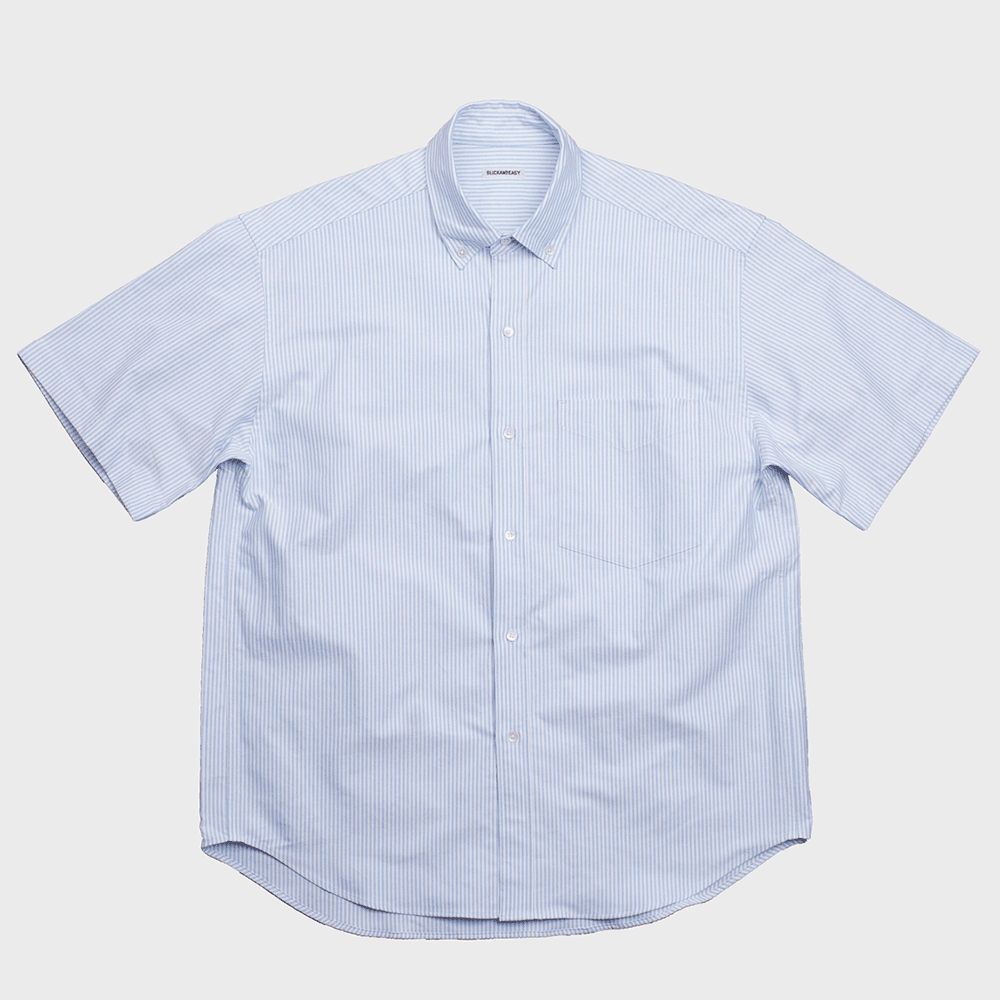 SLICK 1/2 SHIRTS SKY STRIPE 슬릭 하프 셔츠 스카이 스트라이프