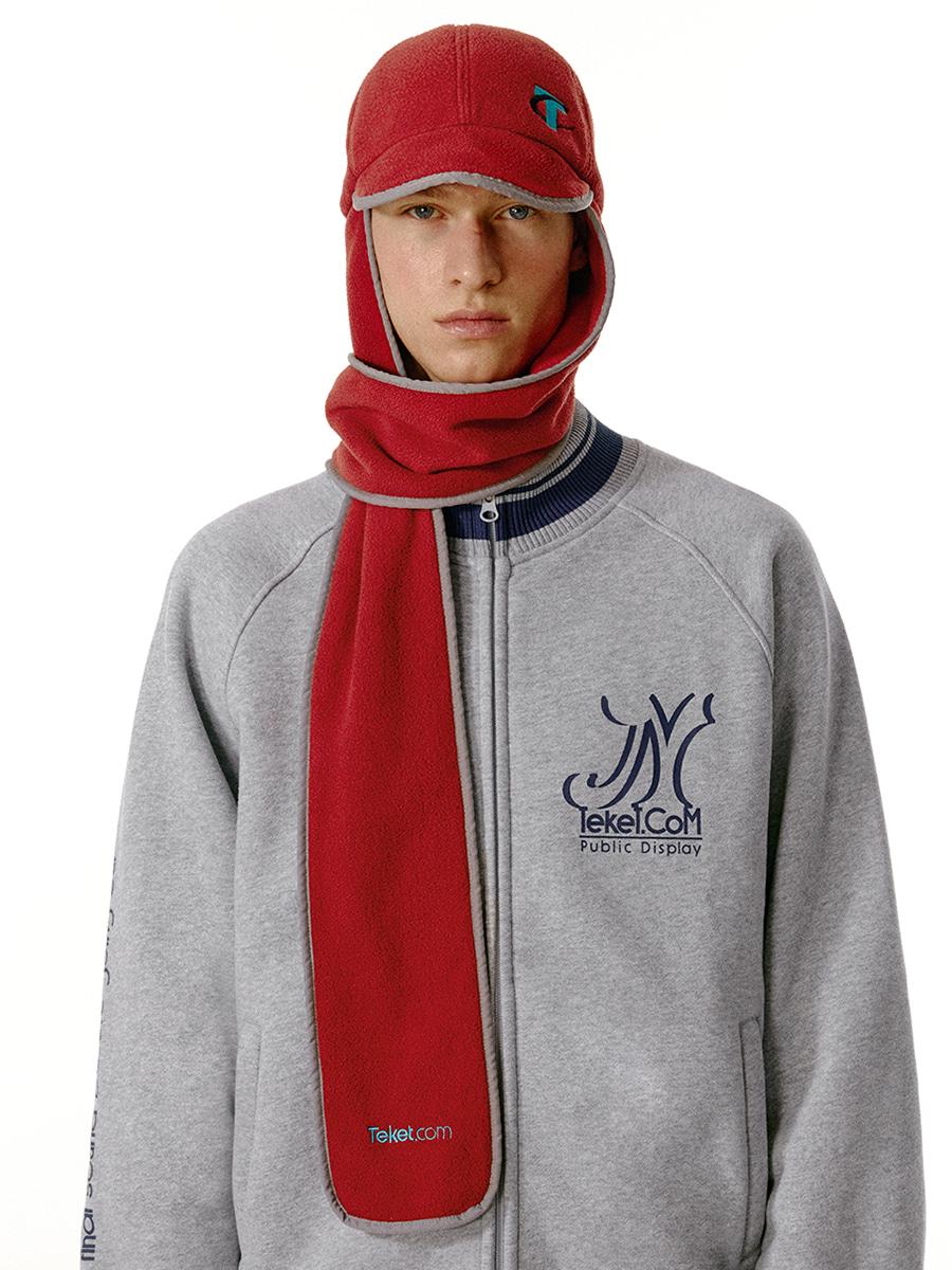 CT Fleece Muff Cap Red