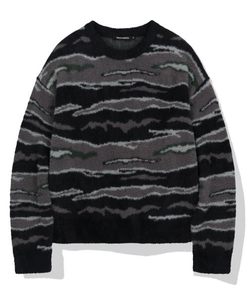 Night Mist Mohair Knit - Black
