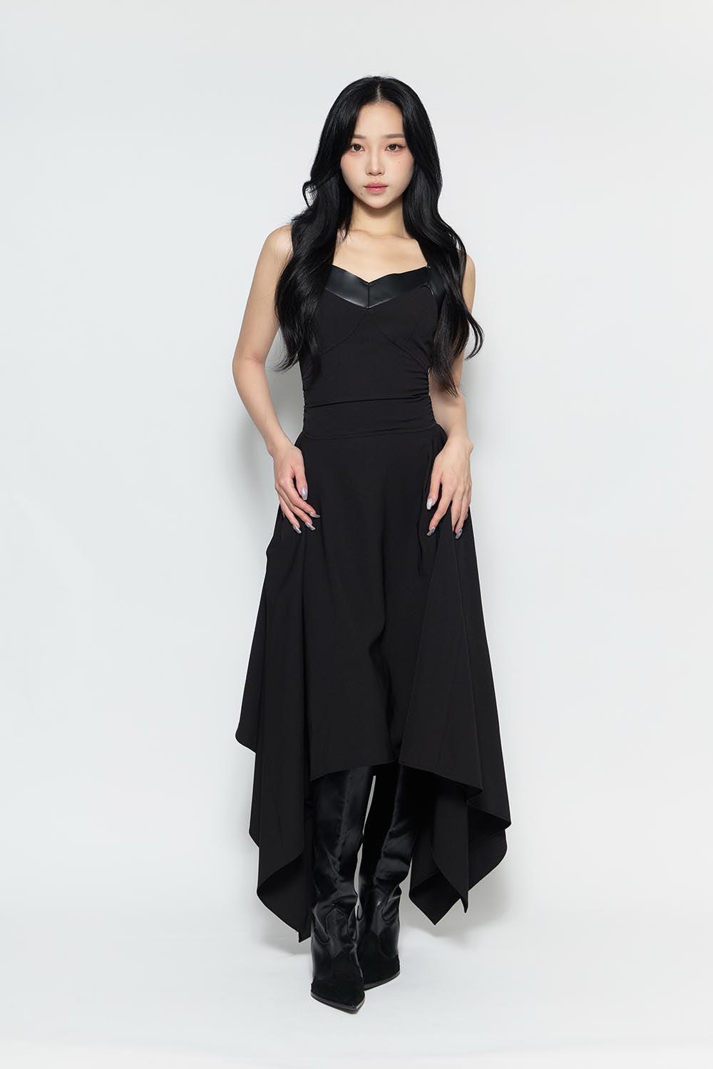 S asymmetry flow dress