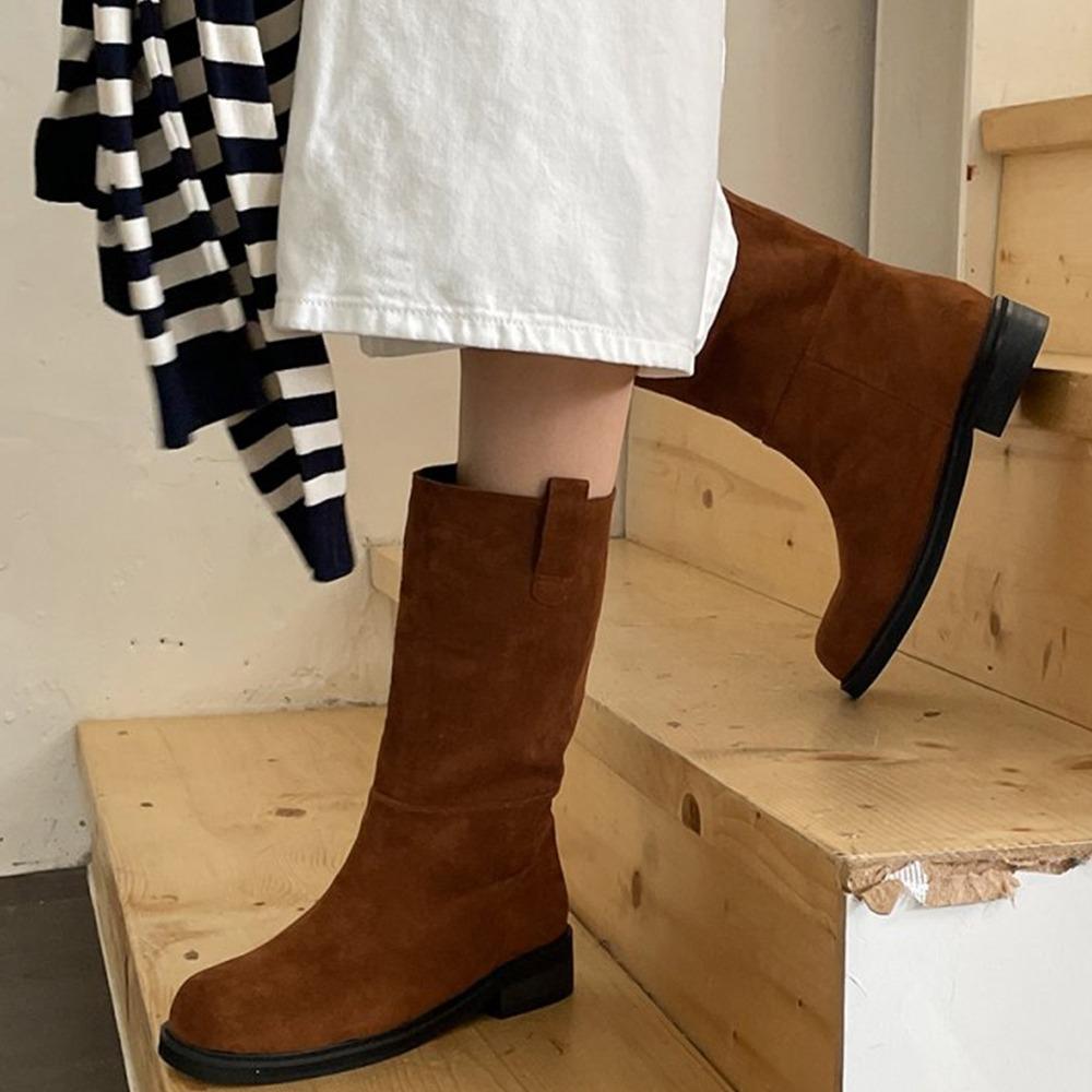 SALE [STEP 스텝] 2616 스웨이드 미들부츠