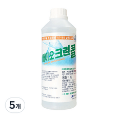 진로발효 바이오크린콜 75% 뿌리는 살균소독제  1L, 5개