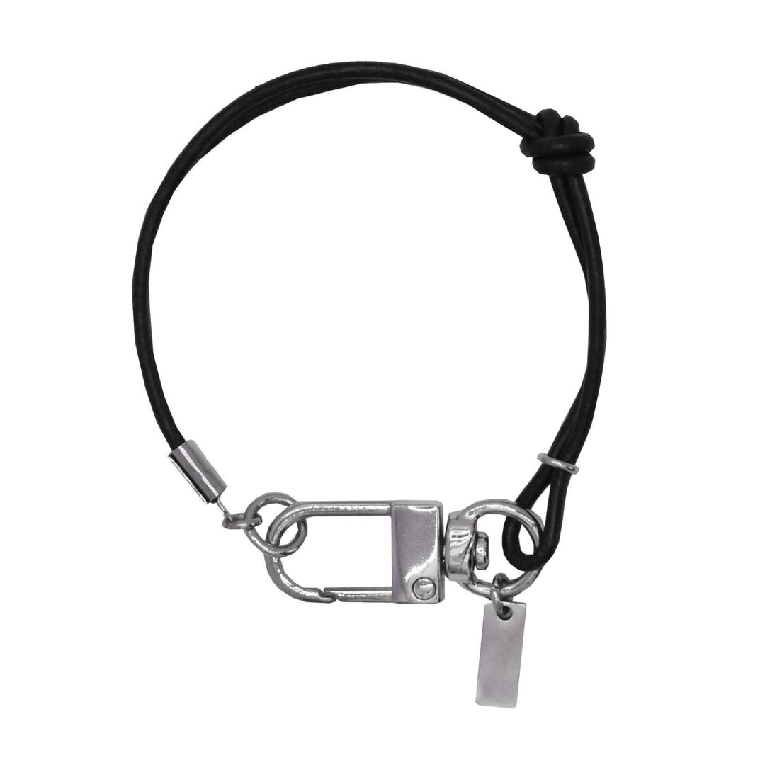 bar leather bracelet