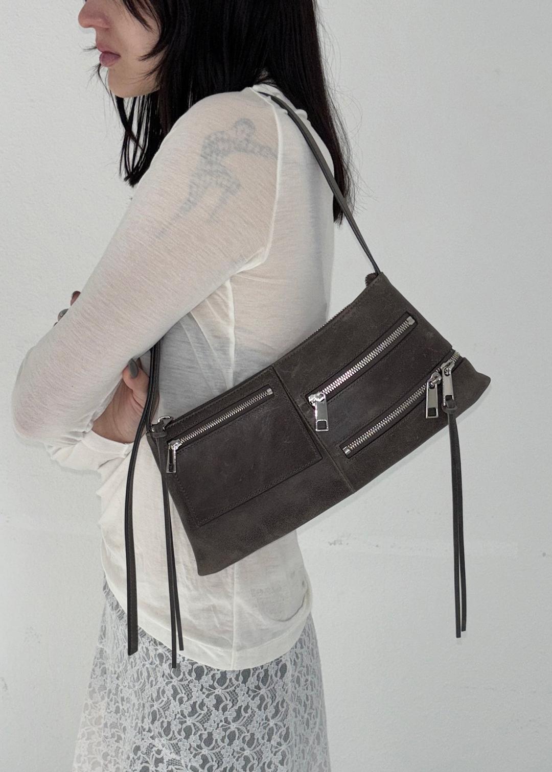 ZIIP BAG VINTAGE GREY — EECHAEROI