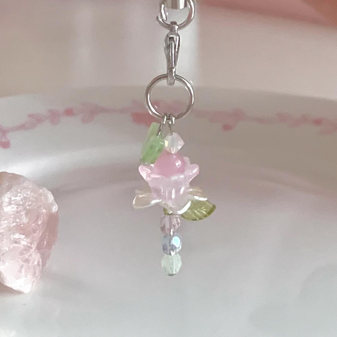 [keyring] 낭만적, 꽃 한 송이 romantic, a flower 키링