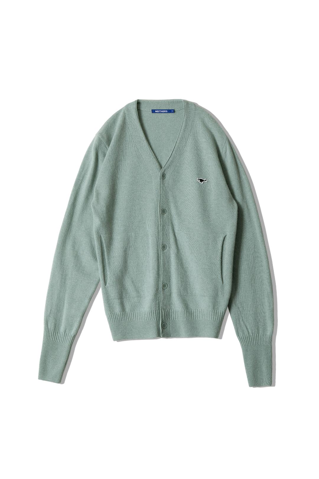 MERINO WOOL CARDIGAN (GREEN)