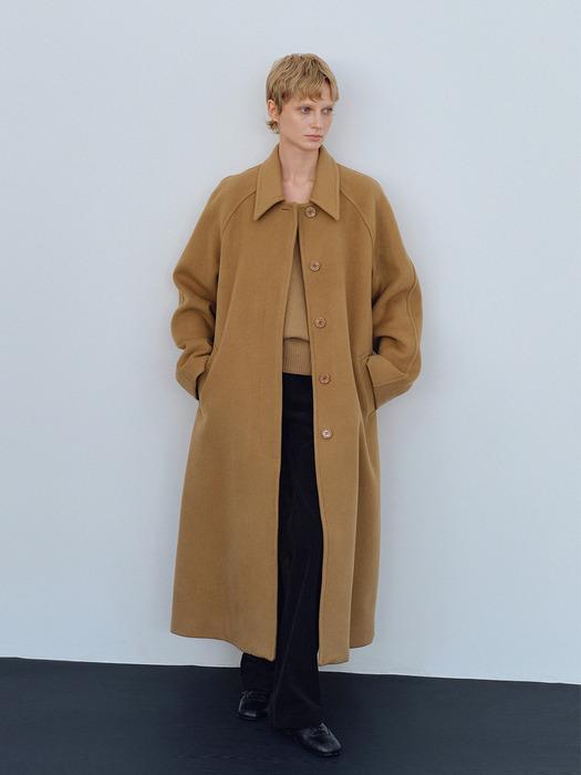 Cashmere maxi mac coat (Camel)
