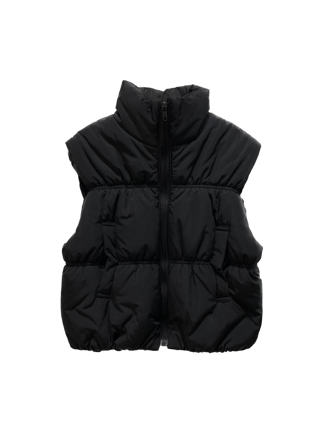 SHIRRING PADDING VEST