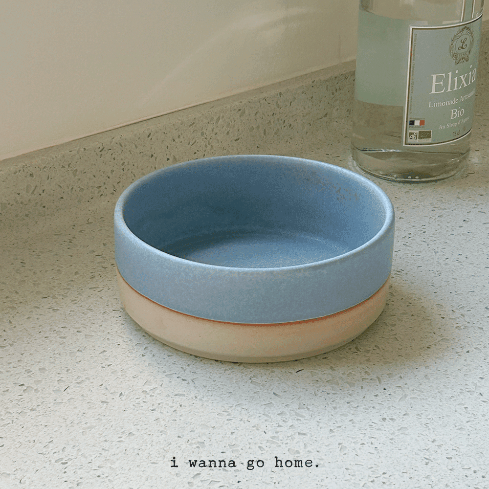 Tapas bowl (Half sky blue)