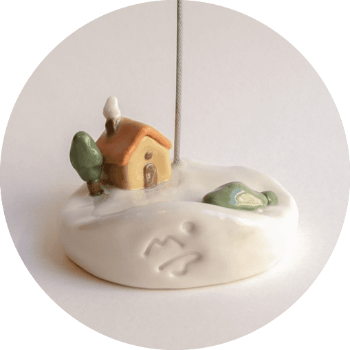 나무와 집 풍경홀더