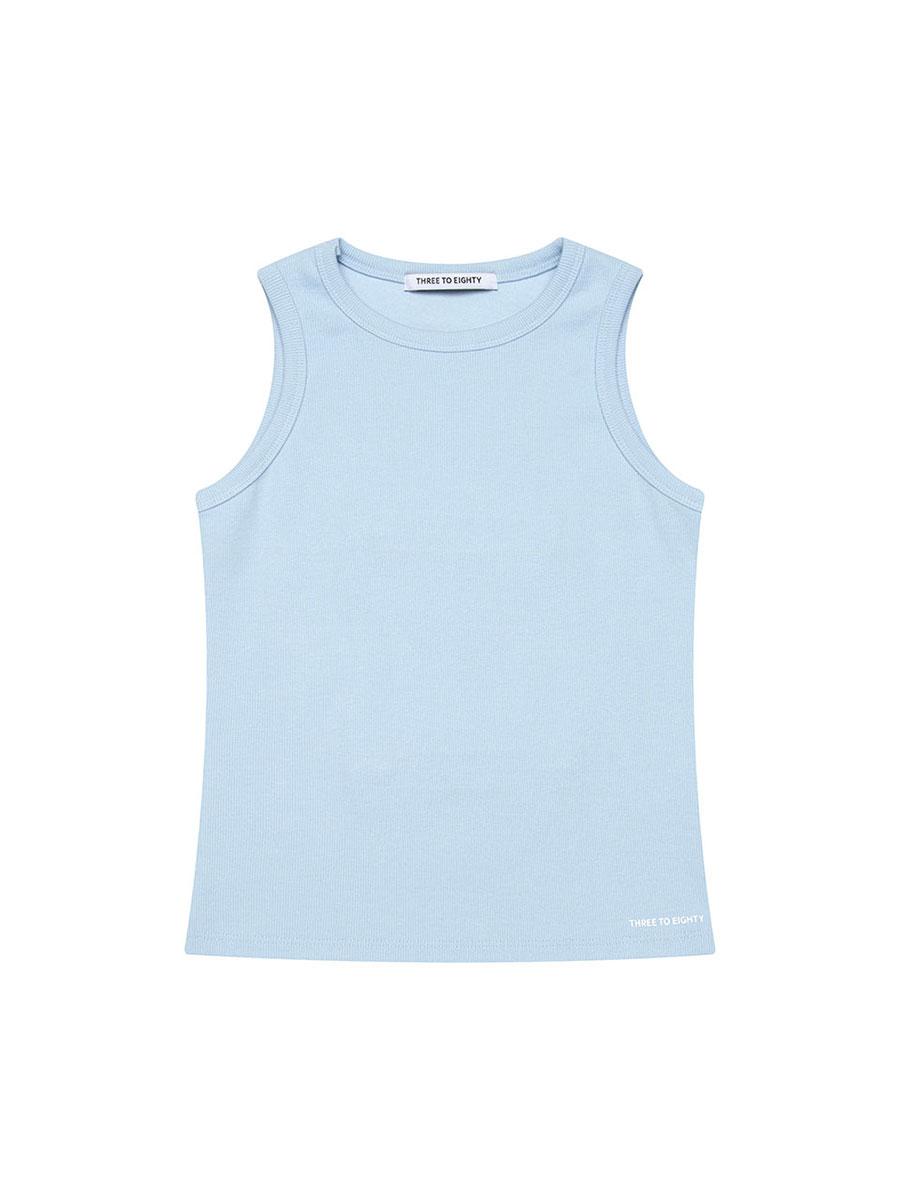 BACK DOUBLE HEART TANK TOP BLUE