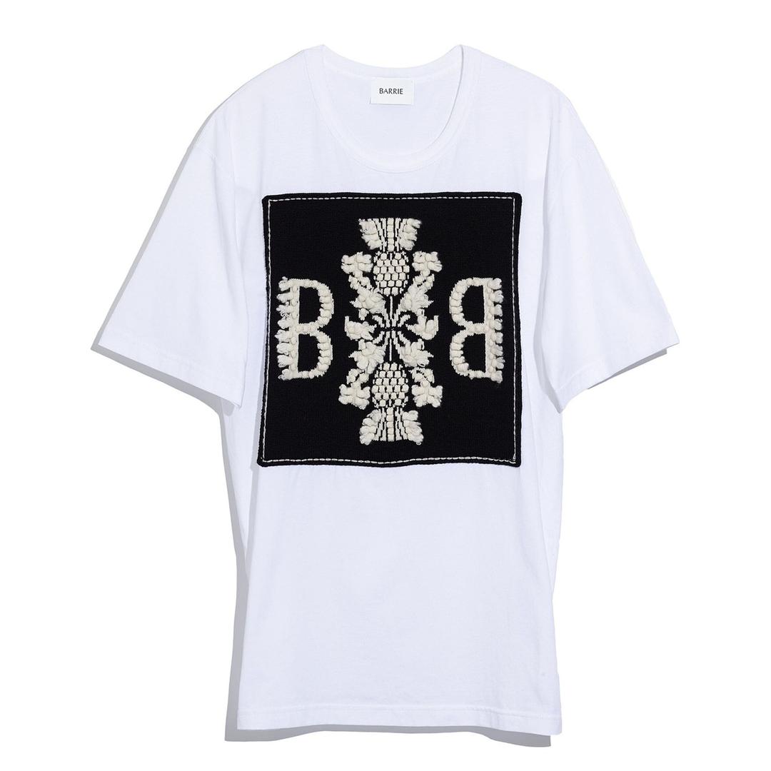 T-Shirt avec patch logo B en cachemire - black / S