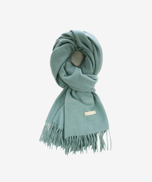 베이직 니트 머플러 터쿼이즈 블루