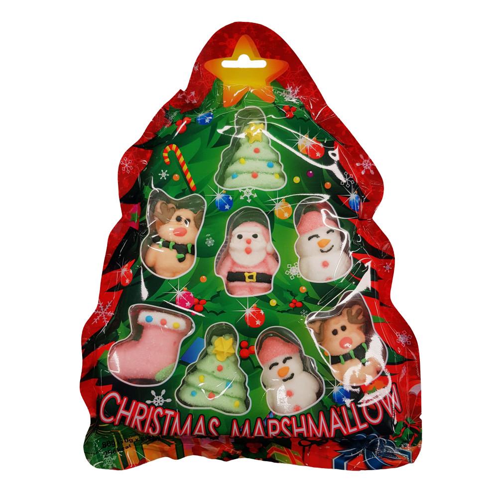 크리스마스 트리 4종 마시멜로우 80g 루돌프 산타 트리 눈사람 구디백 학원 어린이집