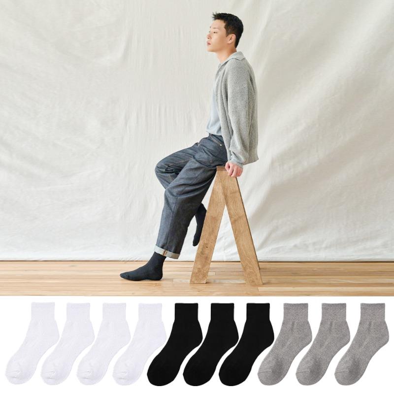 룰루렐라 국산 푹신한 파일 쿠션 단목양말 5켤레