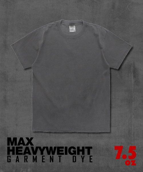 7.5oz 가먼트다이 무지 오버핏 반팔티_쉐도우