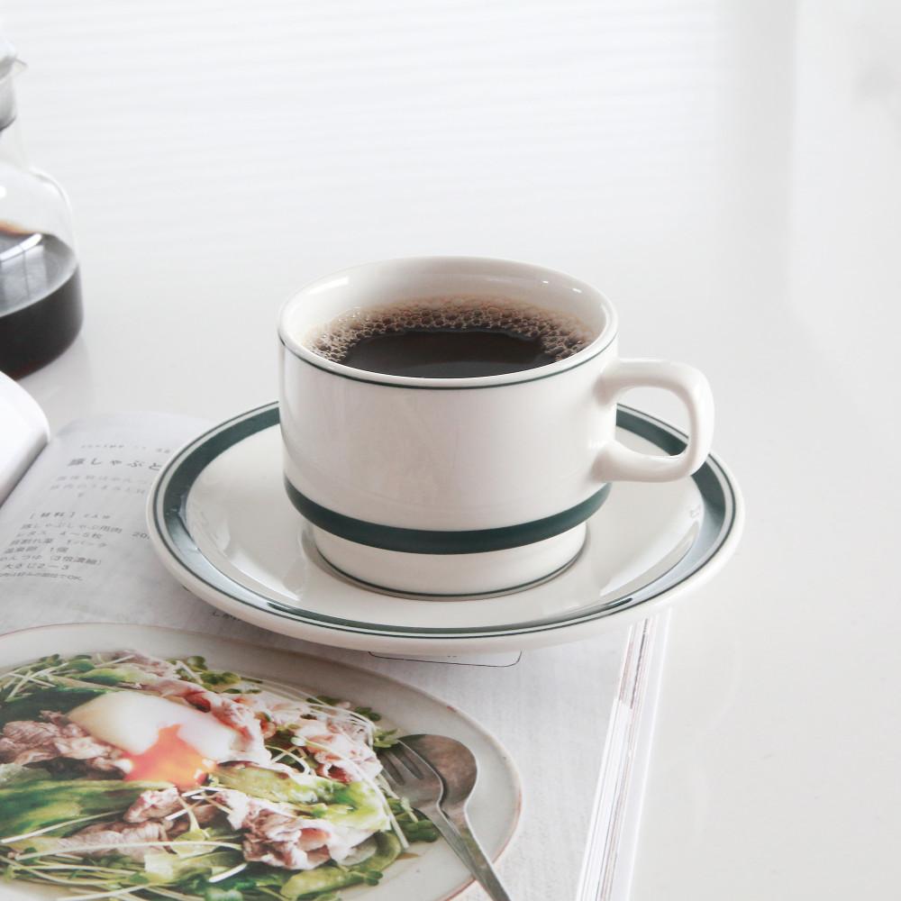 코요 컨추리사이드 스텍 커피컵앤소서 185cc