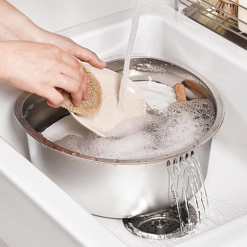 바겐슈타이거 스텐304 반원형 설거지통 8L 다용도 가정용 캠핑용 : 바겐슈타이거