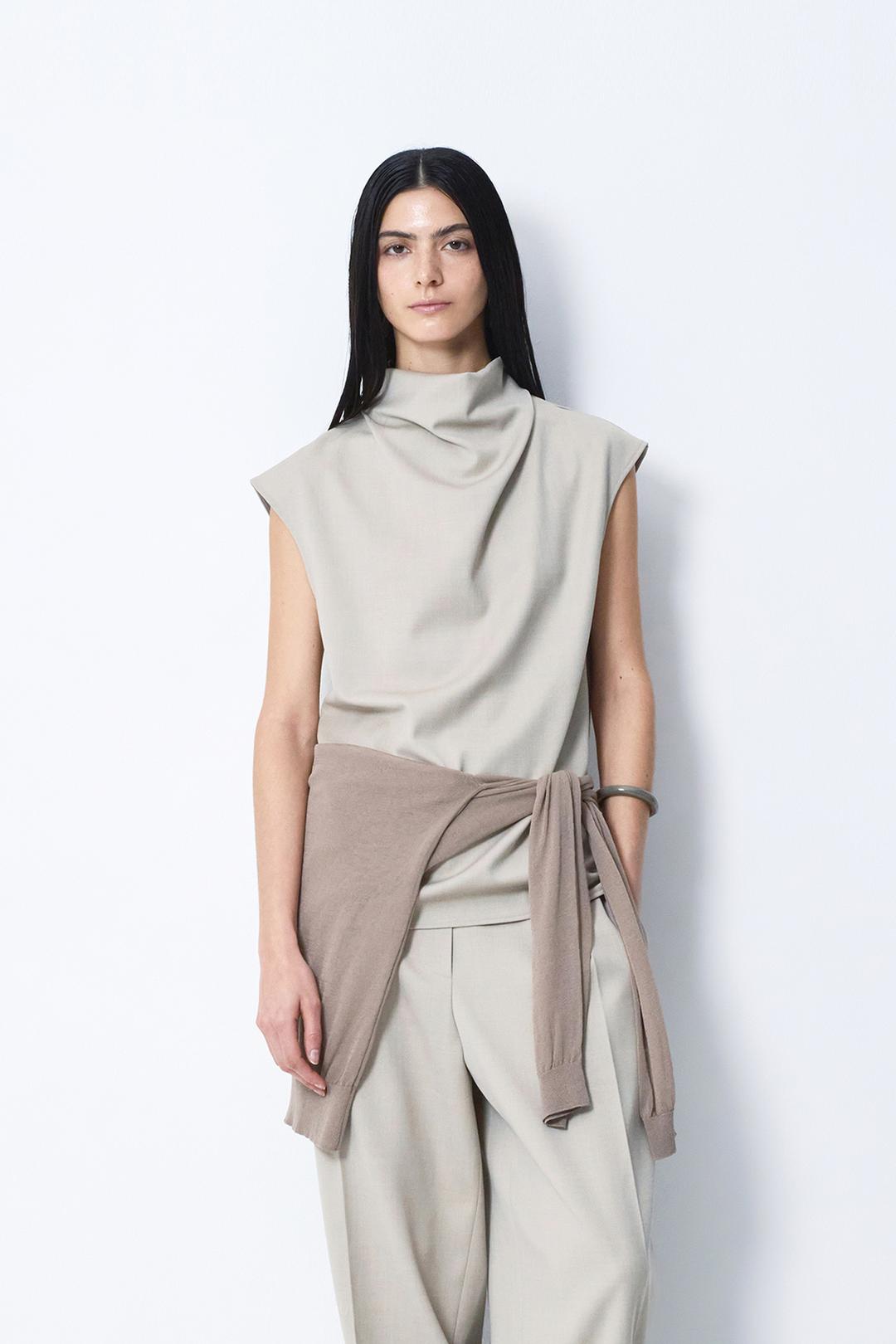 ROOKIE COWL NECK SLEEVELESS