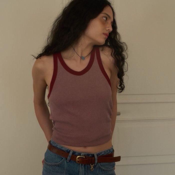 New Tint Sleeveless / Red bean