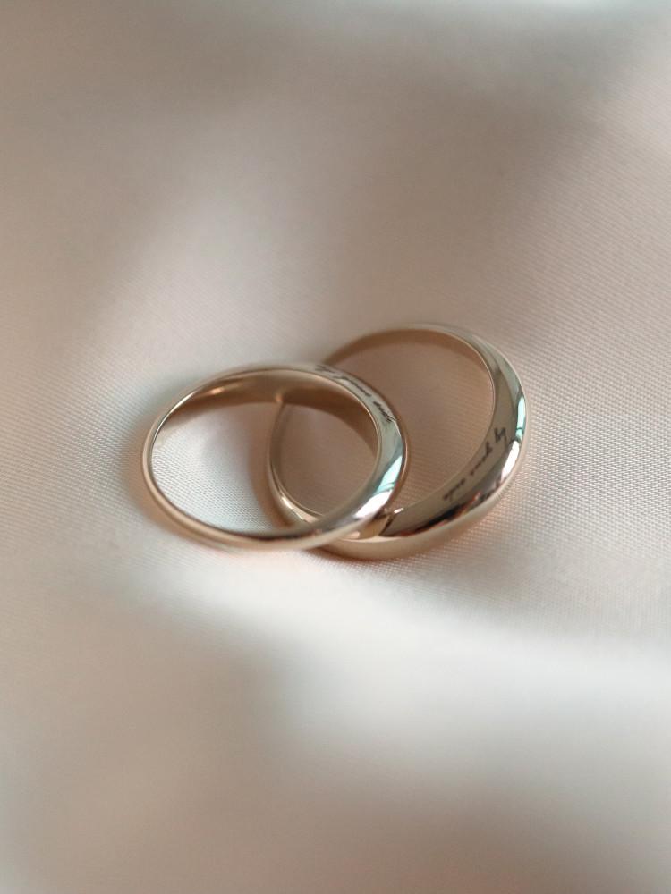 토프 베를린 링 - 14k gold 데일리 볼드 포인트 고마루 금반지