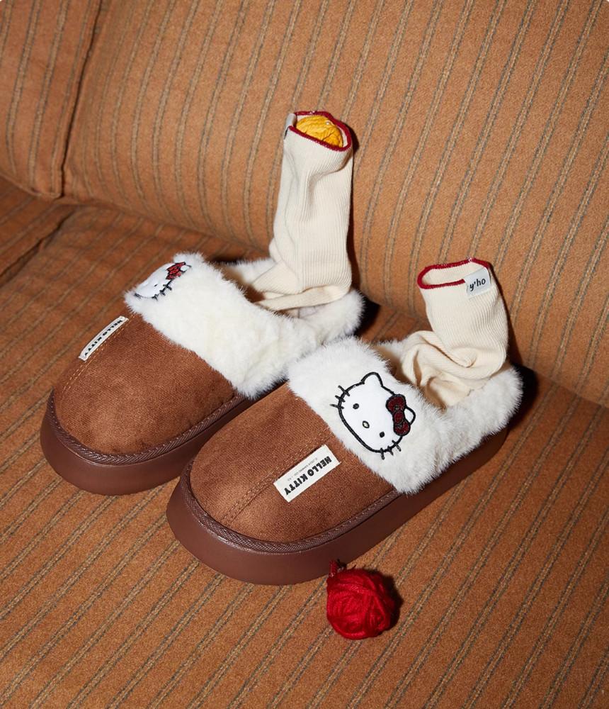 수심 Kitty Cozy Slippers 키티 코지 털슬리퍼 겨울 퍼 신발