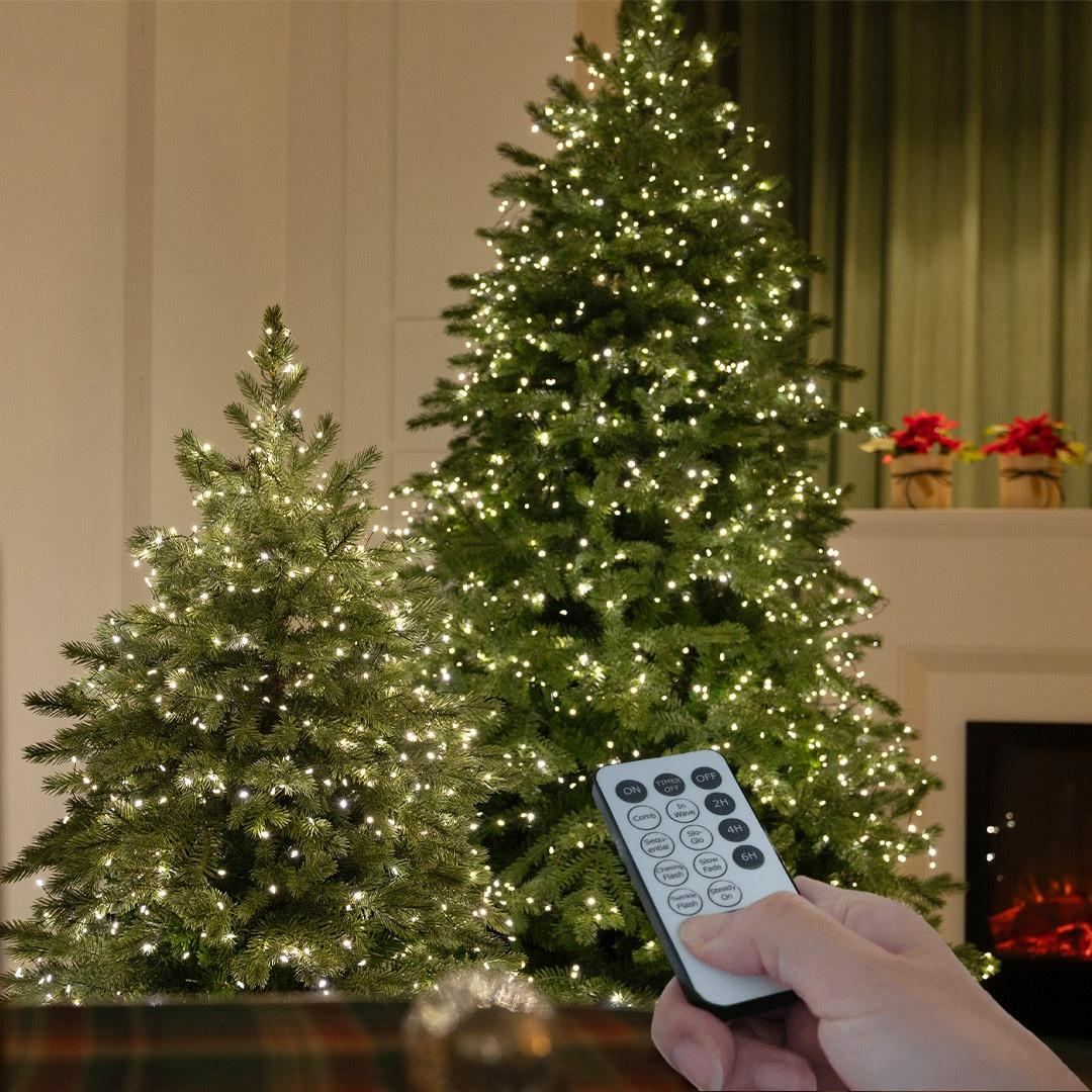 은하수별빛 지네전구 400구 리모컨 플러그형 크리스마스 트리 조명 연장가능 고급전구