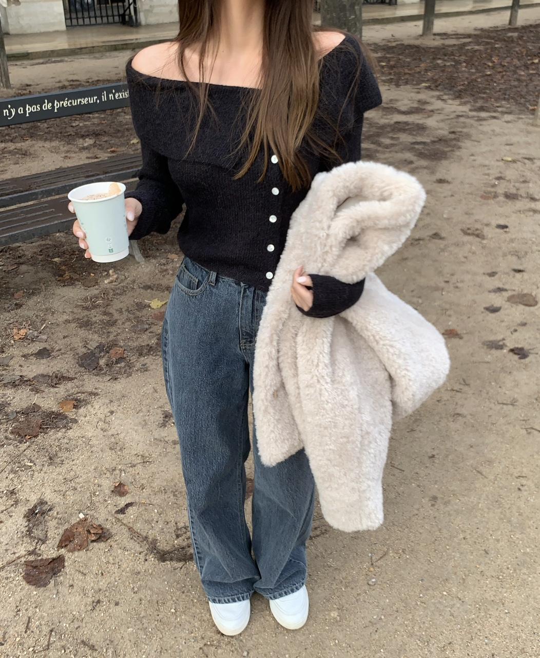 바이안 riette 리에뜨 알마 데님 진청 일자 베이직 바지 진