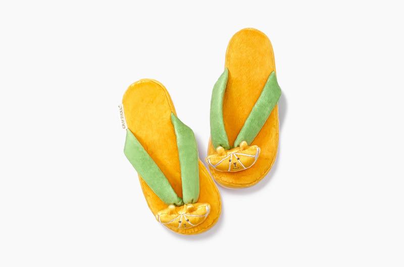 ORANGE RAB FLIP FLOPS