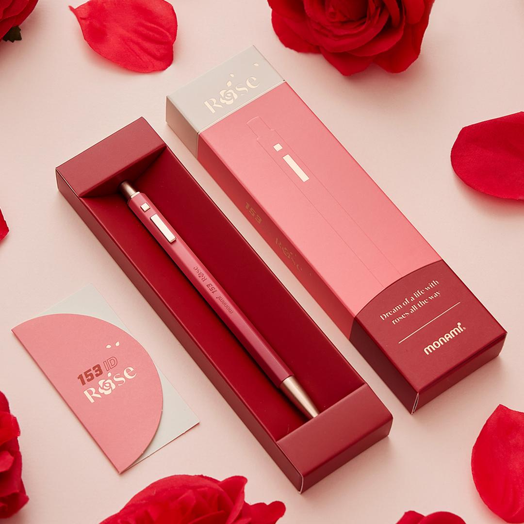 [단독각인] 모나미 153 아이디 로즈(ROSE)