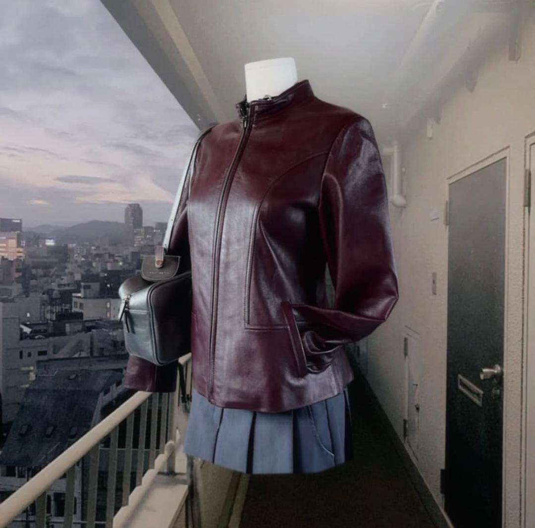 램스킨 와인 레더자켓 | 후루츠패밀리