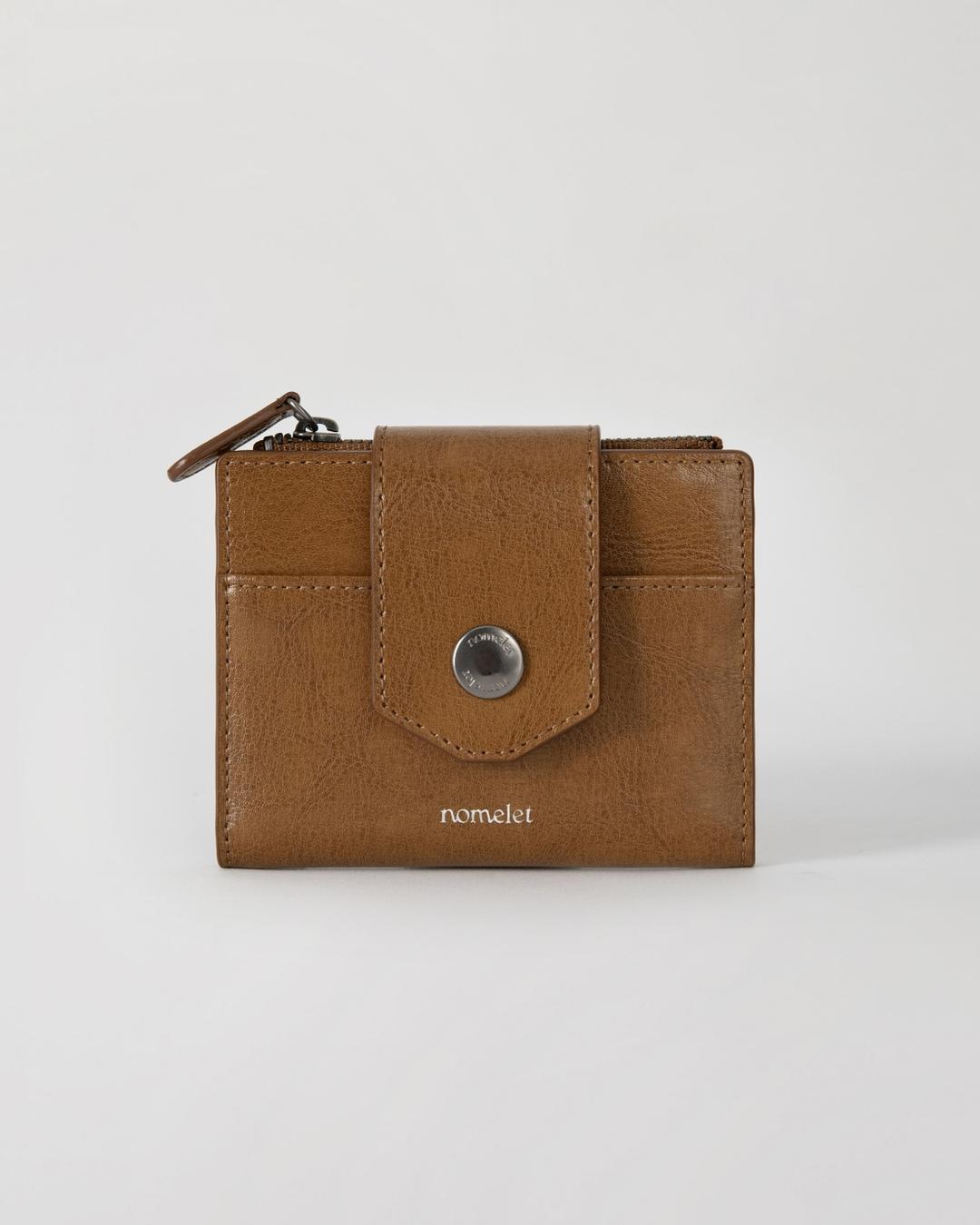 10/25(금) 3:00PM Classic 클래식 레더 월렛 - camel brown