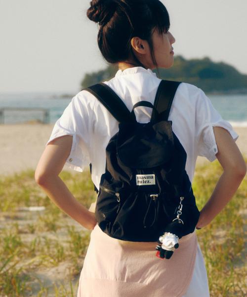 mini ver. flap backpack _ black