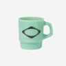 Mischief Rhombus Glass Mug Jade Green