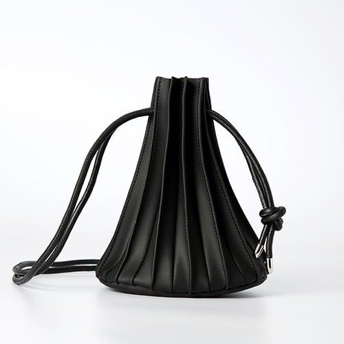 플리츠 복조리백 -YS2109BK /BLACK