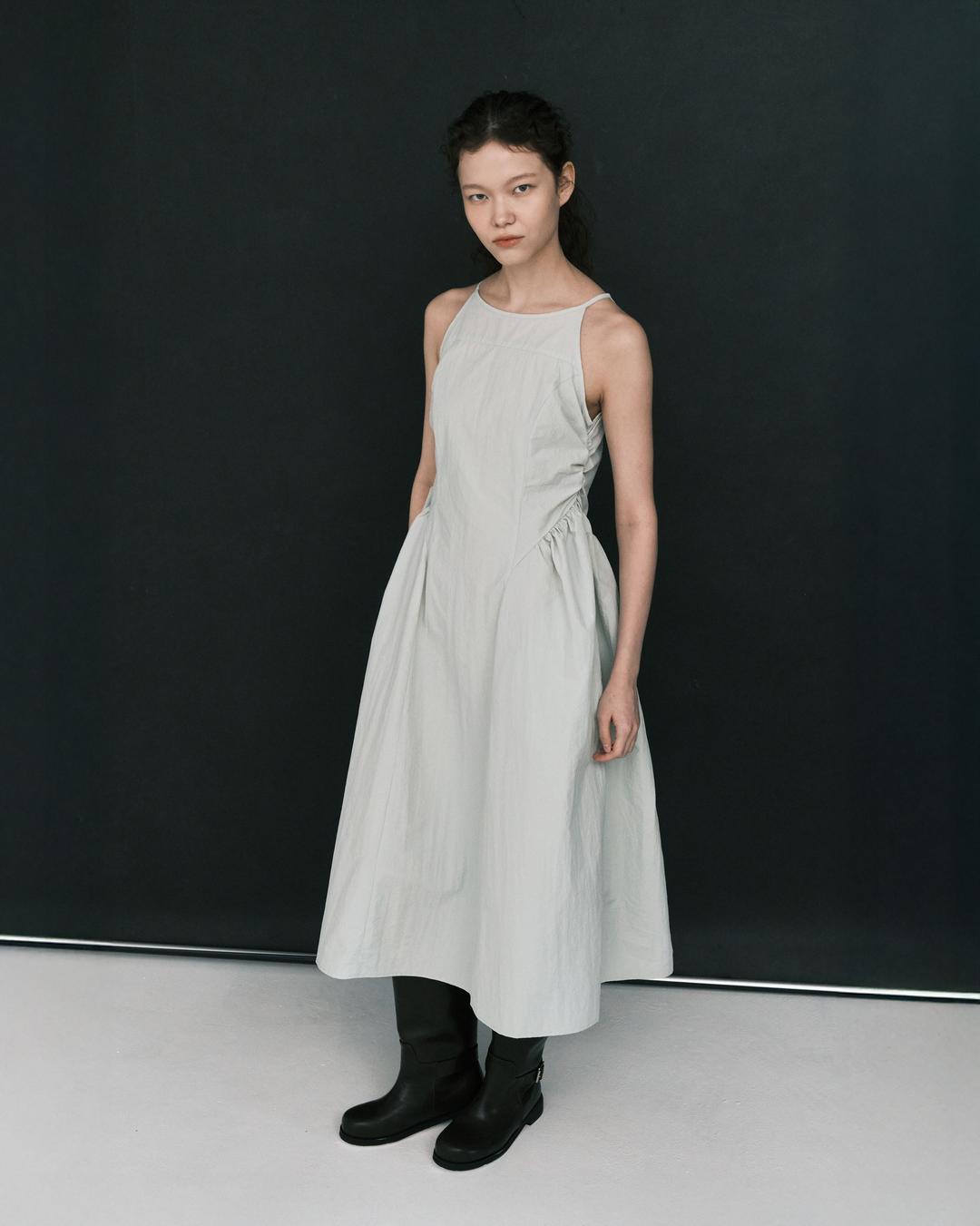 HALTERNECK MAIS SLEEVELESS DRESS / MINT