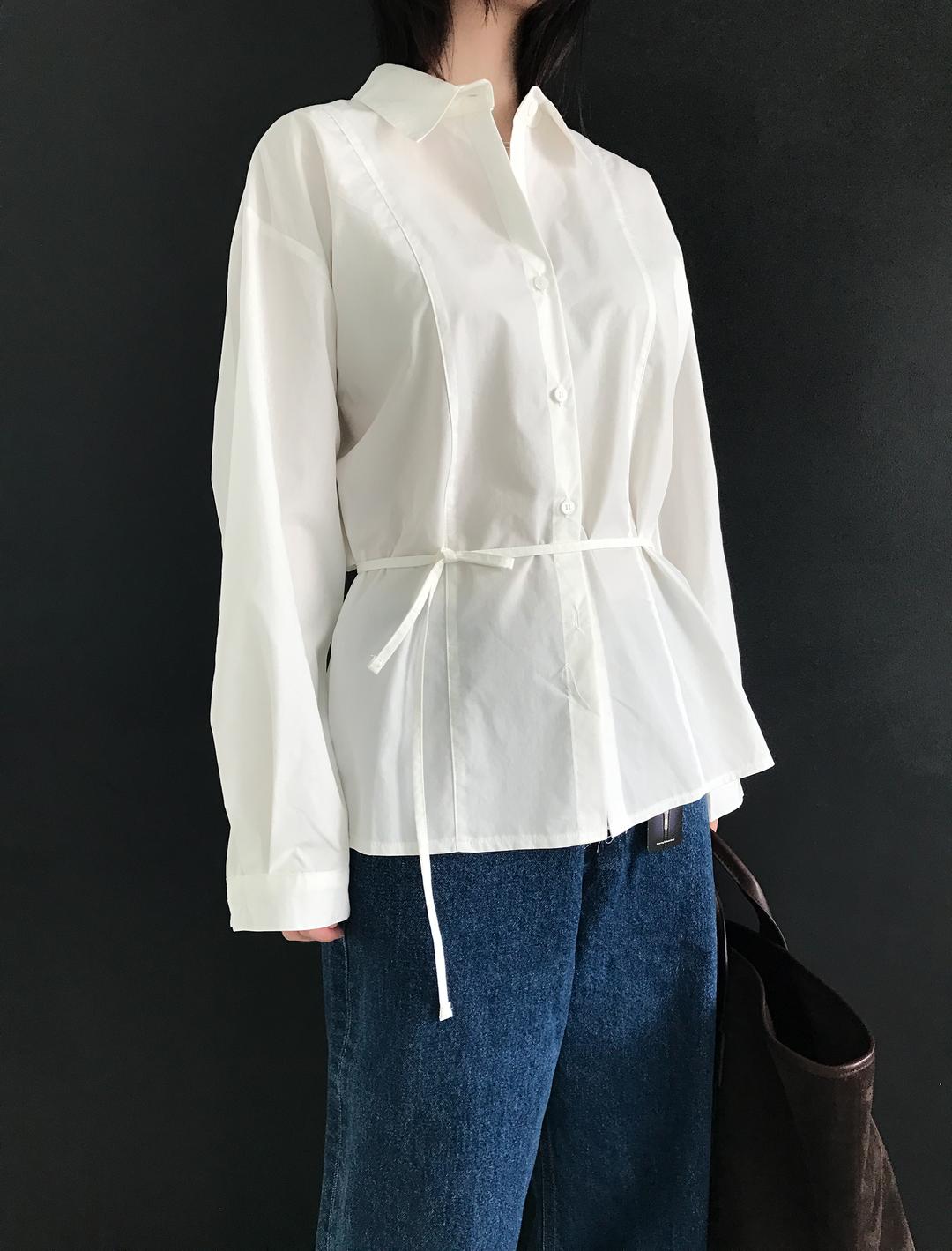 Cine strap shirts In White (3c)