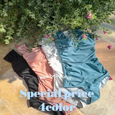 [MADE기획특가] 어깨커버 셔링 모노키니 (M,L)