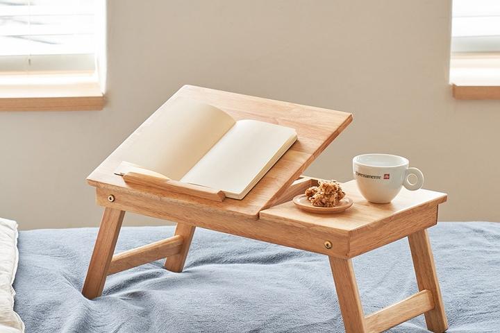 컴포 원목 접이식테이블 (각도조절)